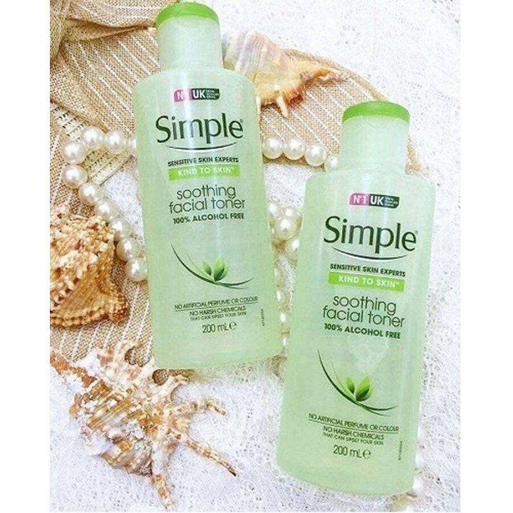 Nước hoa hồng cân bằng da dịu nhẹ simple 200ml