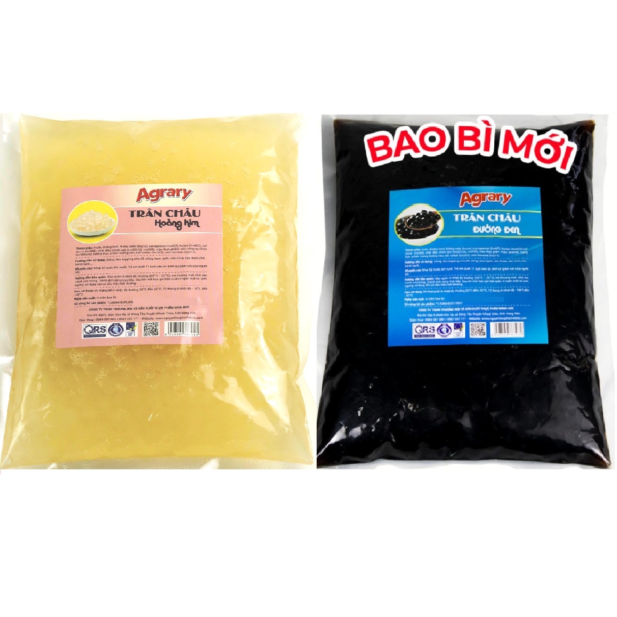 3q bkb agrary - trân châu thạch giòn - bịch 1kg