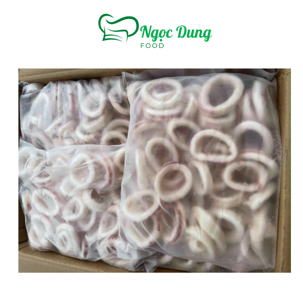 Mực cắt khoanh mực vòng 1kg