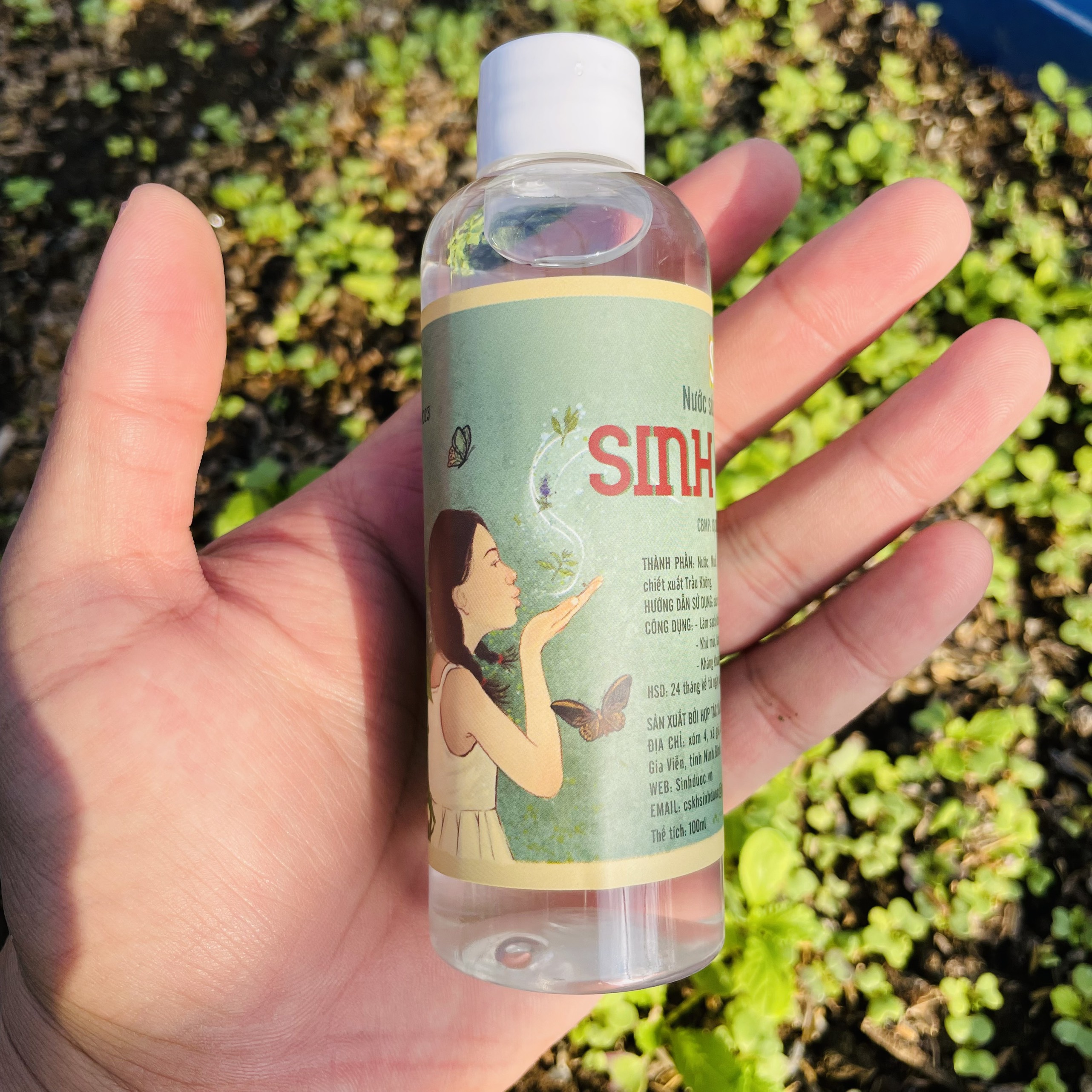 Nước súc miệng sinh dược chai 10ml hương nhu trầu không - xà bông thảo dược91