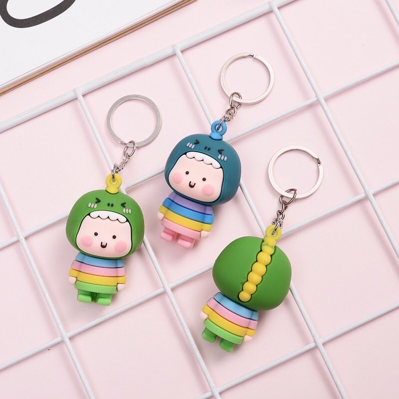 Móc khoá búp bê khủng long siêu đẹp - siêu rẻ loại to