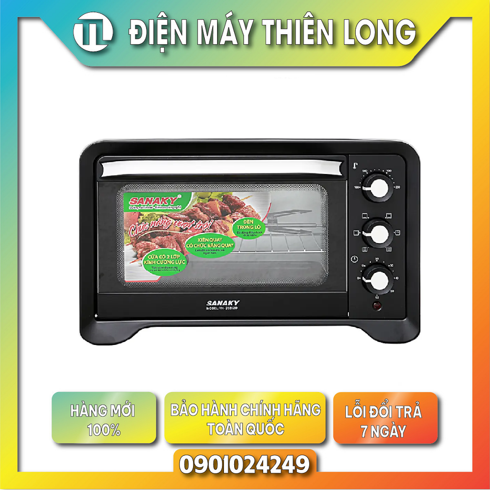 Lò nướng sanaky vh359s2d - 1600w 35l - trả góp 0% - giao toàn quốc - ngoài hcm tính phí