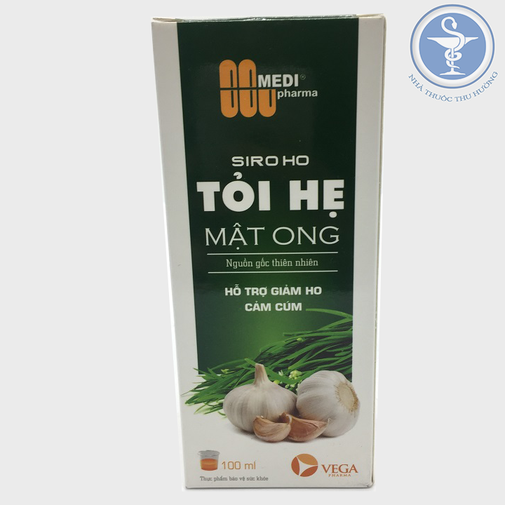 Siro Ho tỏi hẹ mật ong  - Giảm ho cảm cúm chai 100ml
