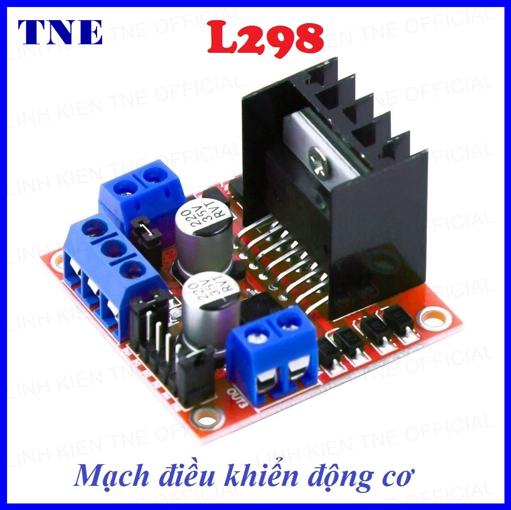 Mạch điều khiển động cơ l298- mạch cầu h l298n-pwm- dành cho arduino