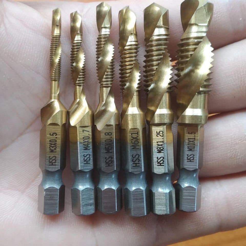 Bộ Mũi Vừa Khoan Taro Vừa Tạo Ren Kim Loại,Sắt,Nhôm,Inox Hiệu Suất Sử Dụng Gấp 6 Lần