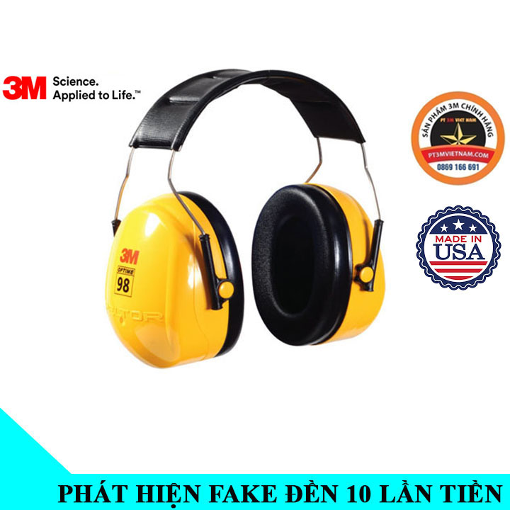 chụp tai chống ồn 3M H9A Chính hãng Hà Nội