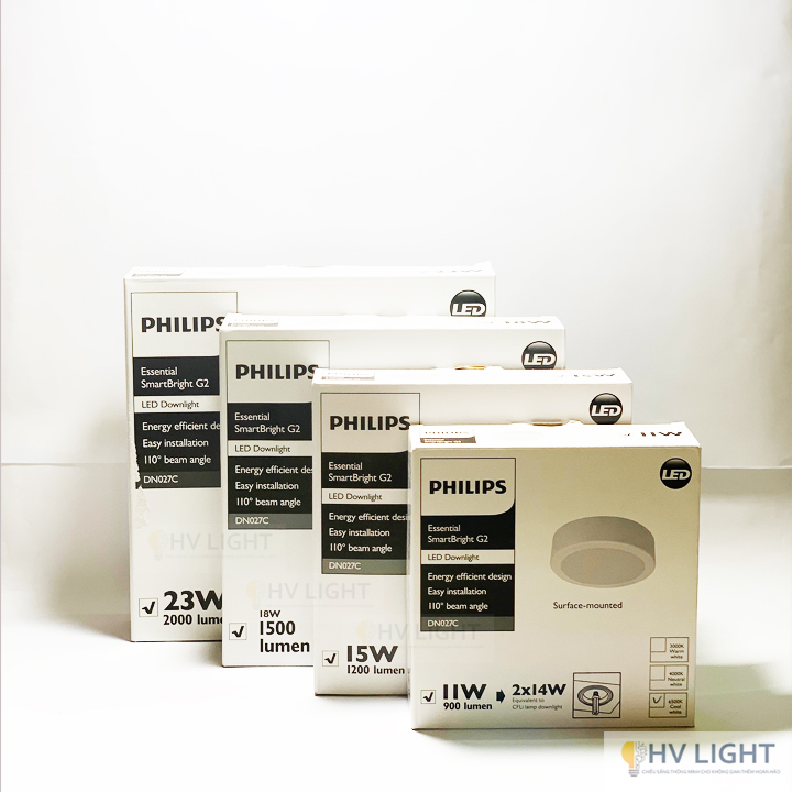 Đèn ốp trần philips led tròn dn027c -