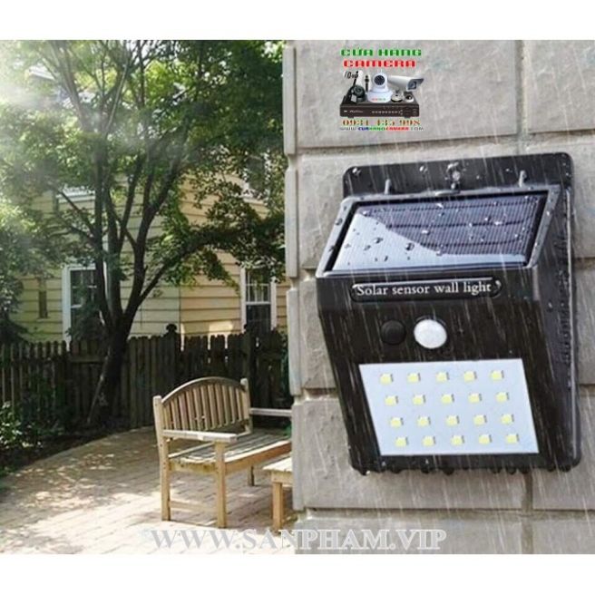 Đèn led cảm biến năng lượng Mặt Trời (cảm biến chuyển động  chống trộm)