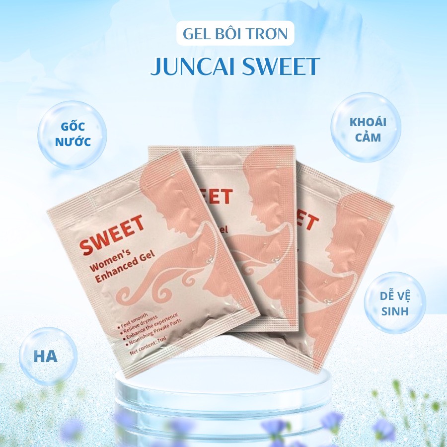 1 gói gel bôi trơn mát lạnh gốc nước an toàn Juncai - 7ml