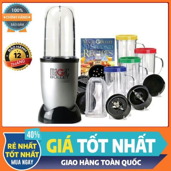 [HCM][SALE50%]Máy Xay Sinh TốMáy Xay Thực phẩm Đa Năng Magic Bullet 21 Chi Tiết  Cảm Biến An Toàn Nhựa Kháng Vỡ Nút Hoạt Động Hệ Thống An Toàn Bh 12T