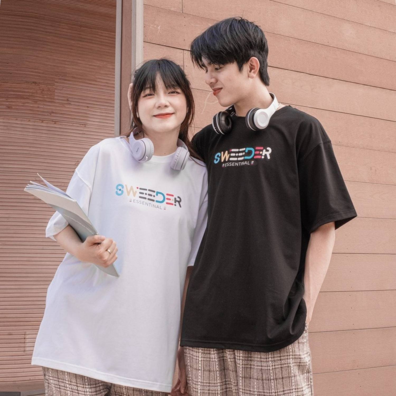 Áo thun tay lỡ senti form rộng ulzzang unisex