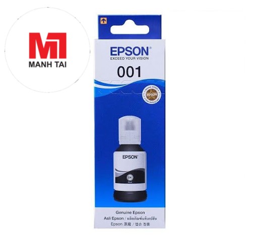 Mực in 001 hàng chính hãng - chai 70ml - dùng cho máy in epson l4150 / 4160 / 6160 / 6190...