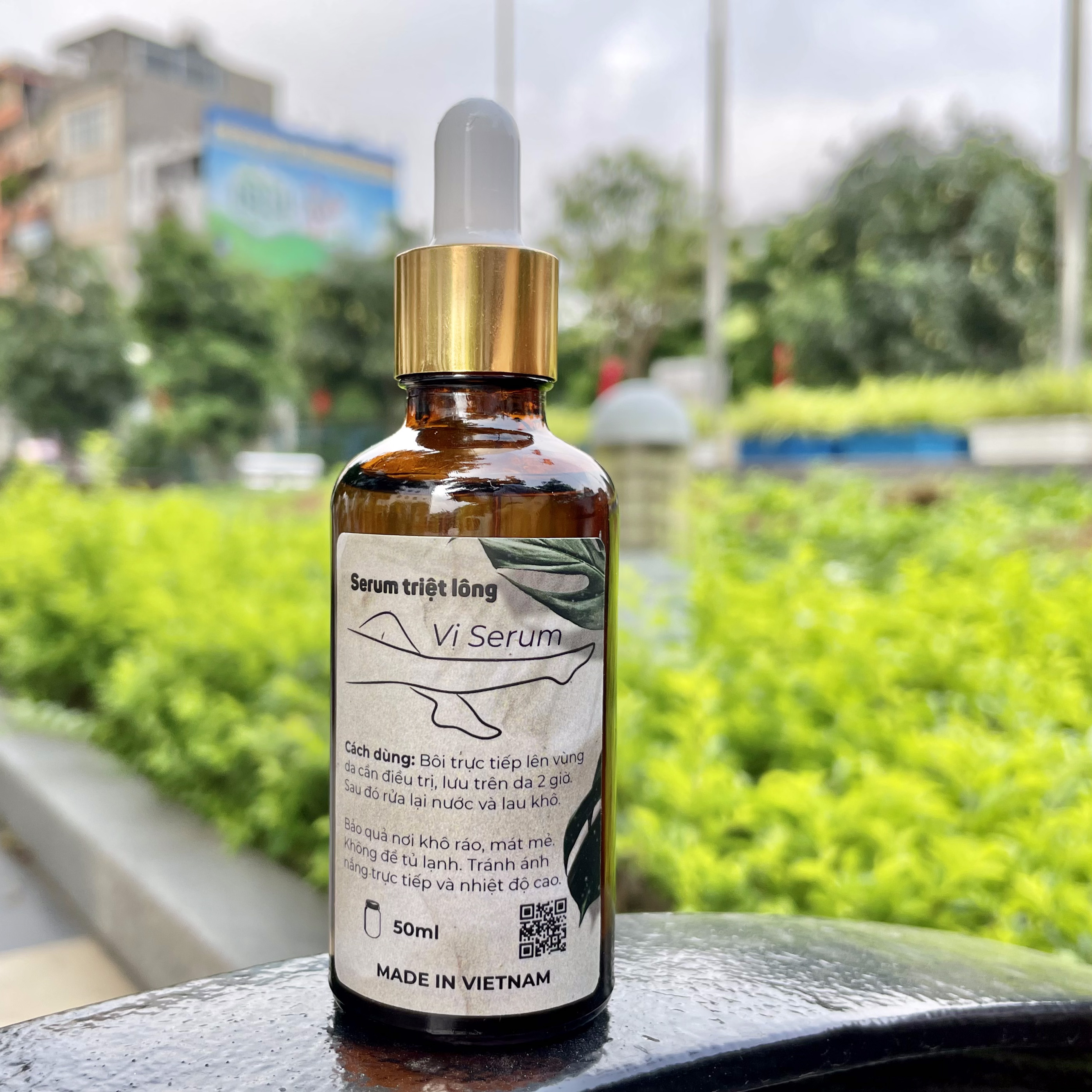 𝐕𝐢 𝐒𝐞𝐫𝐮𝐦. Serum hỗ trợ triệt lông 50ml. Không gây kích ứng da. Mỡ trăn nguyên chất