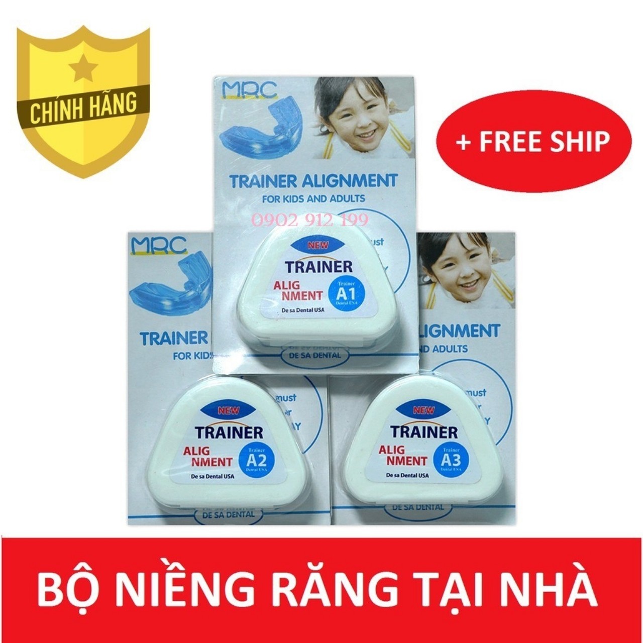 [HCM][Hàng mới về ]Bộ niềng răng tại nhà cho trẻ em|Niềng răng trong suốt Alignment Trainer [A1+A2+A3] Chất liệu silicon trong suốt dễ tháo lắp dễ vệ sinh