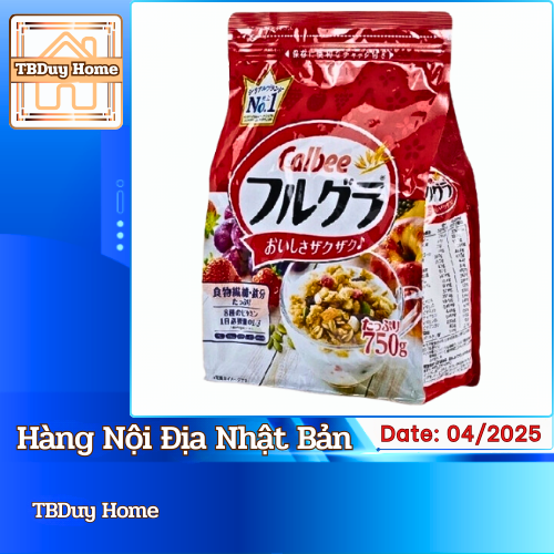 Ngũ cốc hoa quả Calbee 750g nội địa Nhật Bản