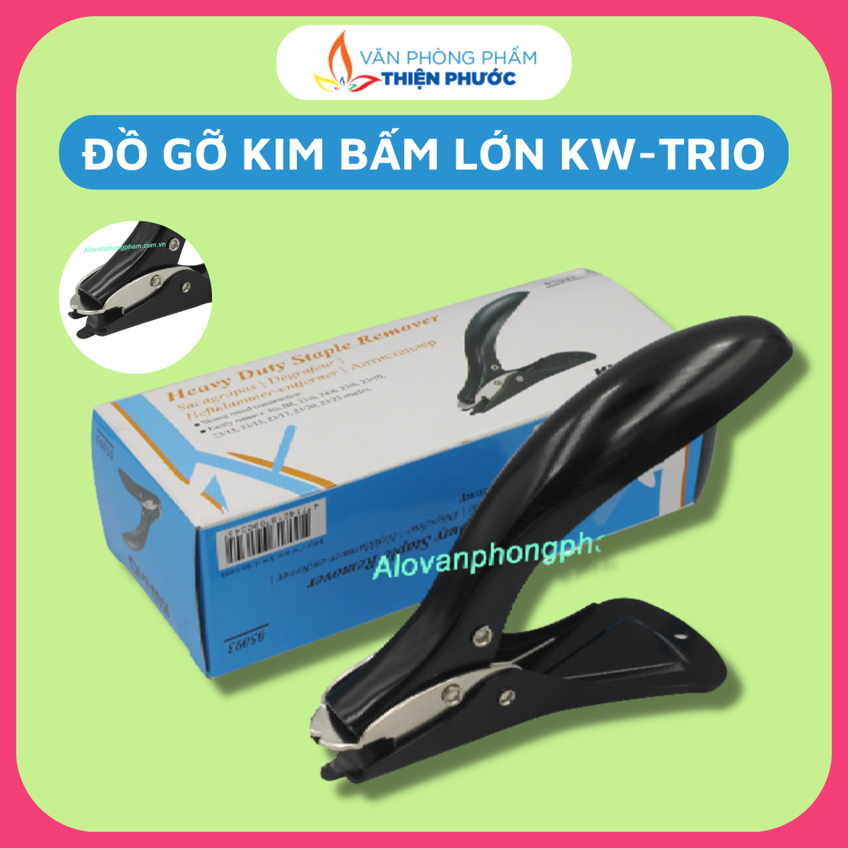 Gỡ kim bấm lớn kw-trio 5093 - kìm nhổ ghim lớn thiện phước
