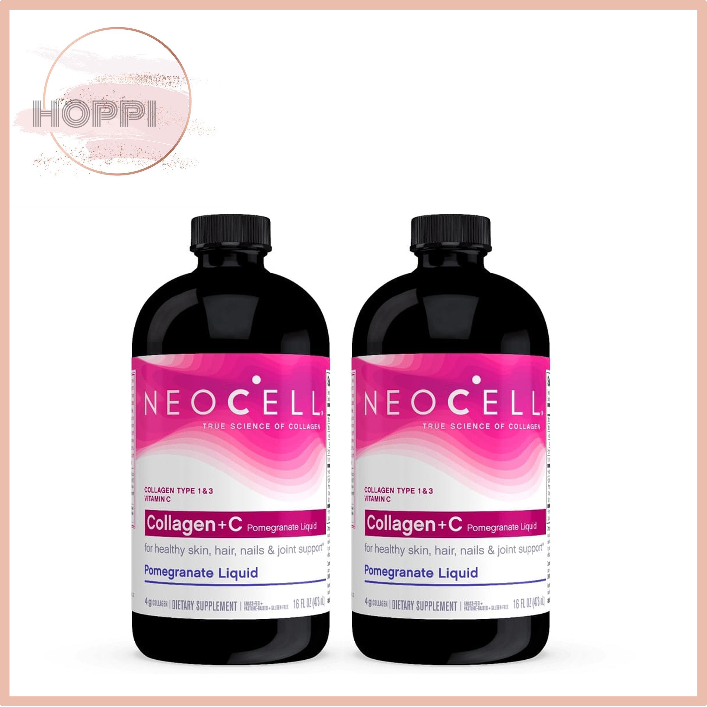 Nước uống collagen lựu neocell collagen +c pomegranate liquid hàng mỹ