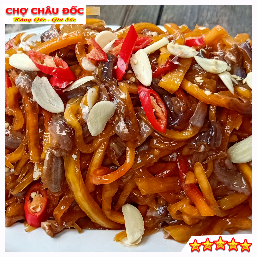 Mắm Cá Chốt Trộn Đu Đủ Châu Đốc Loại Đặt Biệt Con Nhỏ Giòn Thơm Ngon Vừa Ăn Hủ 500gr