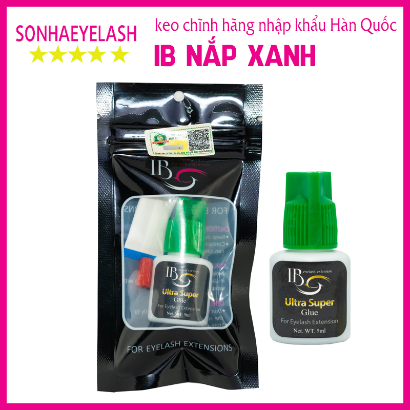 Keo nối mi ib, keo ib nắp xanh