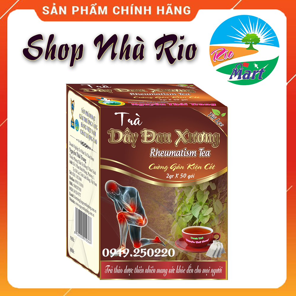 [HCM][FREESHIP ĐƠN 199K] Trà Dây Đau Xương Hỗ Trợ Bệnh Thấp Khớp  (Hộp 50 Túi Lọc X 2g) - Nguyên Thái Trang – Thảo Dược Thiên Nhiên - Tốt Cho Sức Khỏe [HÀNG CHÍNH HÃNG - DATE MỚI]