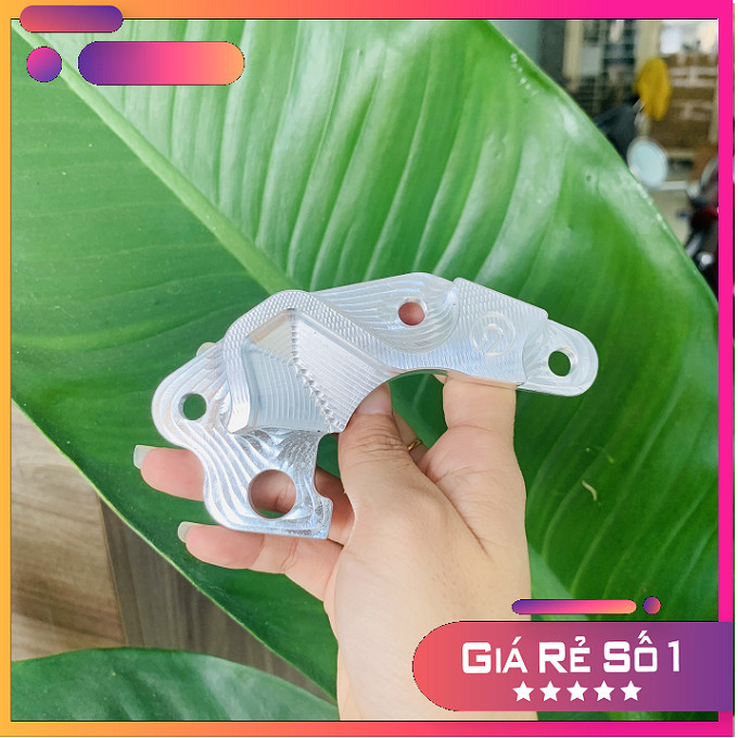 Pát nhôm cnc Heo zin gắn cho xe Raider/Satria đi đĩa 260mm
