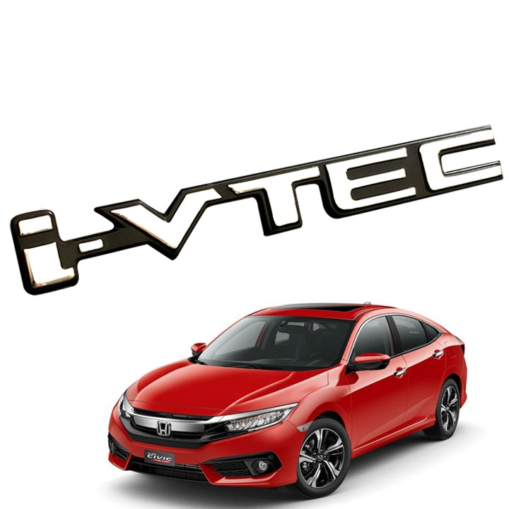 Tem Logo chữ nổi i - Vtec dán đuôi xe