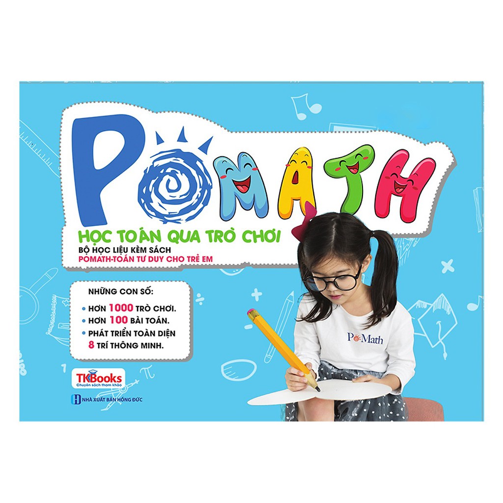 Sách - bộ học liệu kèm sách pomath - học toán qua trò chơi