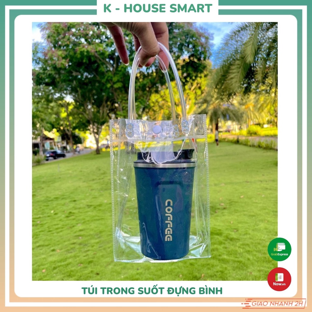 Túi đựng bình ly cốc trong suốt, túi đa năng trong suốt đẹp