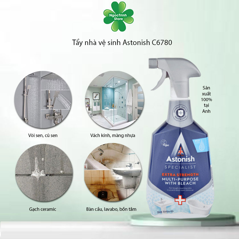 Nước tẩy rửa nhà vệ sinh Astonish C6780 750ml thương hiệu Anh Quốc với