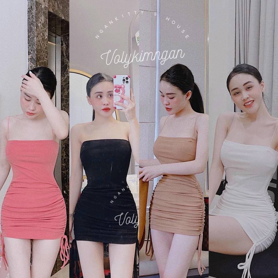 Đầm borip 2 dây