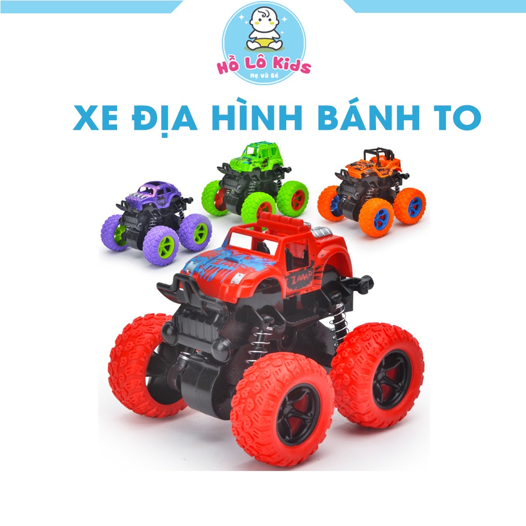 Xe dây cót địa hình 4 bánh mini cho bé