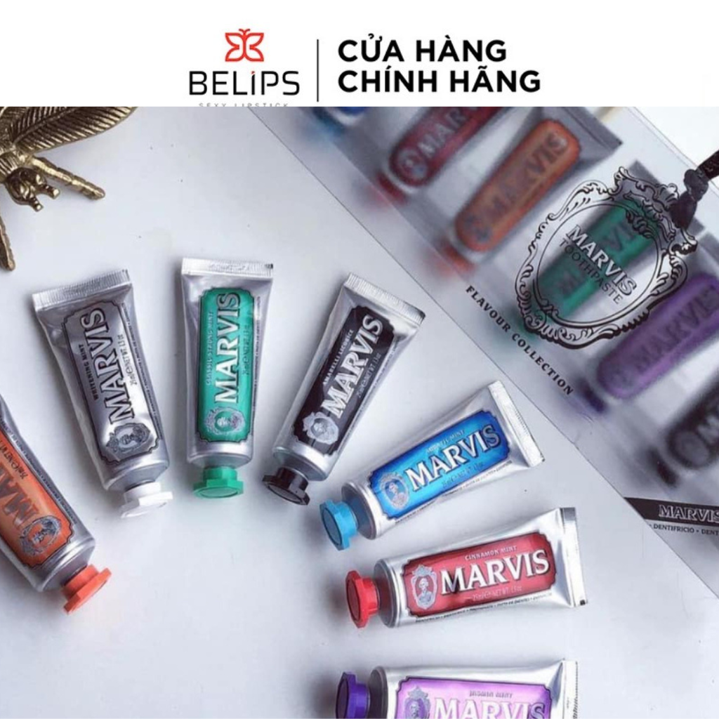 Kem đánh răng marvis 25ml hương vị ngọt ngào quyến rũ - belips