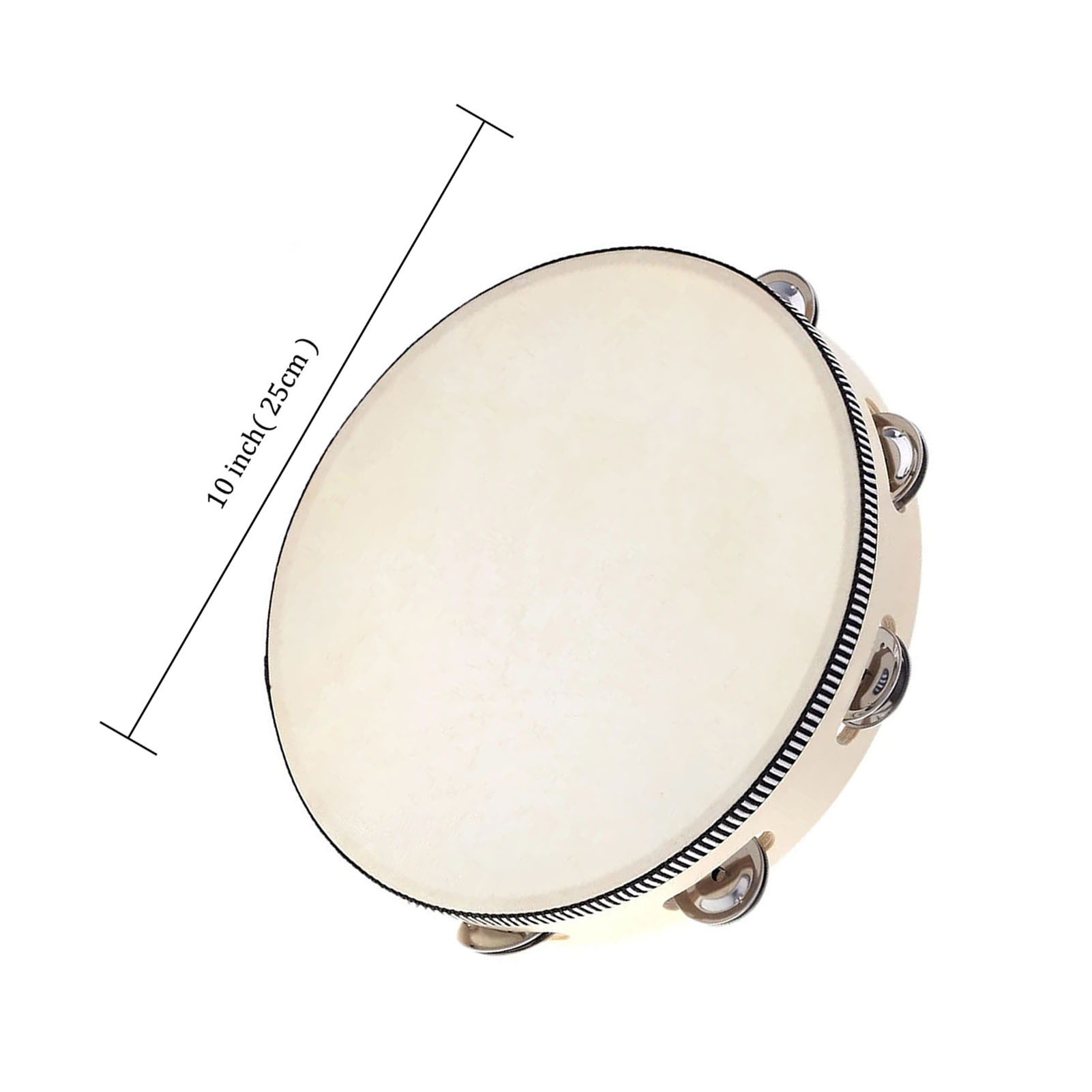 10 Hand Held Tambourine Drum Bell Birch Metal Jingles Percussion Musical Educational Instrument for KTV 10 Hand Held Tambourine Drum Bell Birch Metal Jingles Percussion Musical Educational Instrument for KTV