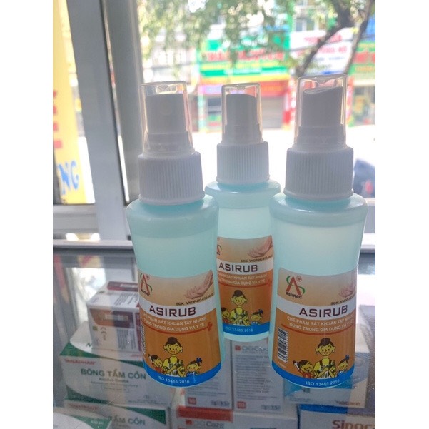 Nước rửa tay khô sát khuẩn nhanh Asirub 100ml