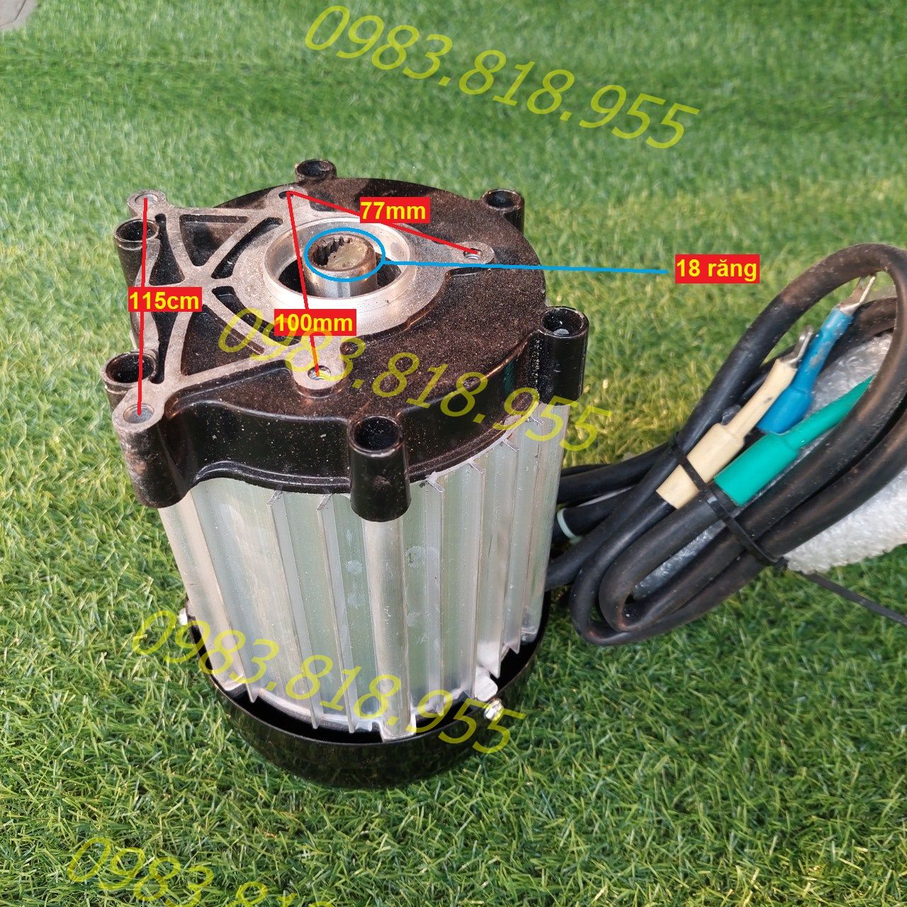 Động cơ 60v 1500w 60v2000w  không chổi than không giảm tốc motor 60v1500w và 60v2000w BLDC không giảm tốc