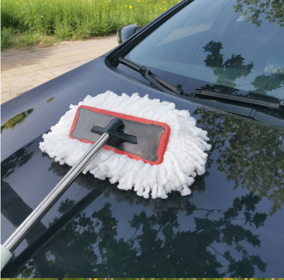Chổi lau rửa xe ô tô chuyên dụng sợi lông nano cực mền, cán dài tiện dụng