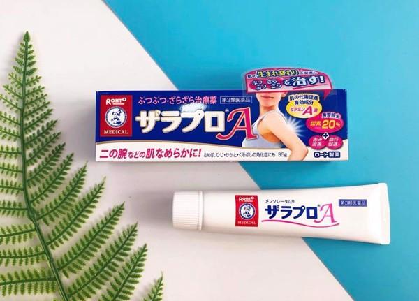 [HCM]KEM BÔI GIẢM VIÊM NANG LÔNG VIÊM LỖ CHAN LÔNG CỦA NHẬT ROHTO (TUÝP 35GR) - HÀNG NỘI ĐỊA NHẬT làm giảm các vết sần do viêm lỗ chân lông gây nên