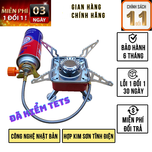 [ LOẠI CÓ DÂY DẪN GAS ] Bếp Ga Mini Du Lịch Xếp Gọn Cao Cấp-Hợp Kim Chất Lượng Cao-Dễ Mang Theo Khi Đi Phượt, Dã Ngoại, Cắm Trại Mà Không Lo Cồng Kềnh, Hiệu Suất Đốt Tối Ưu, Siêu Tiết Kiệm, Đảm Bảo An Toàn Sử Dụng.