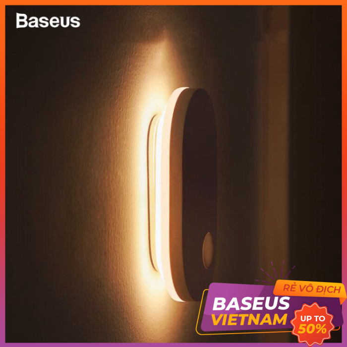 Baseus LED Đèn tường trong nhà Đèn cảm biến chuyển động Pir Lối vào cảm ứng của con người & Lối đi Đèn treo tường Đèn ngủ cho cầu thang Phòng ngủ gia đình