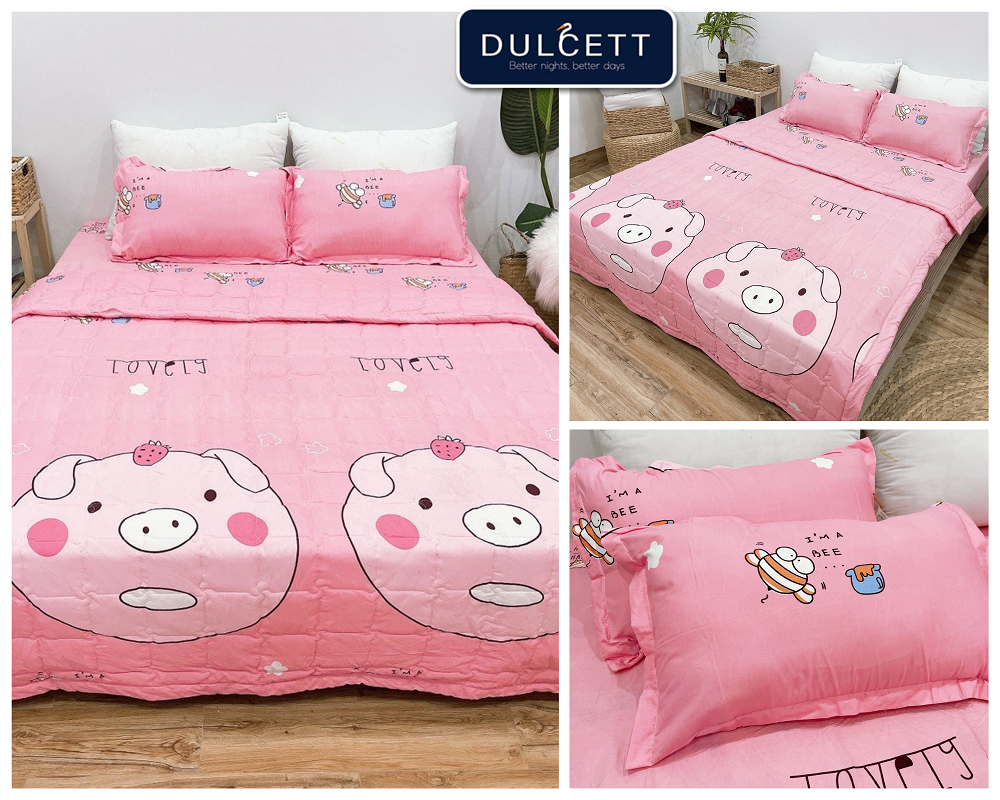 Set chăn phao 5 món mẫu phao 32