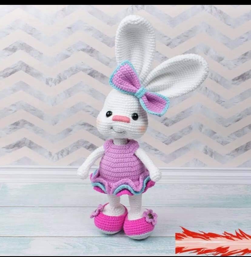 Thú len nhồi bông handmade - Thỏ len handmade