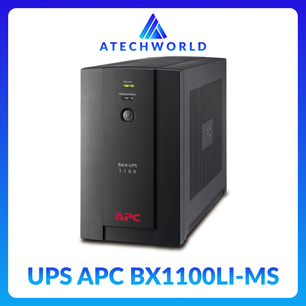 Bộ Lưu Điện Line Interactive APC BX1100LI-MS 1100VA - Kích thước nhỏ gọn, hiệu suất cao