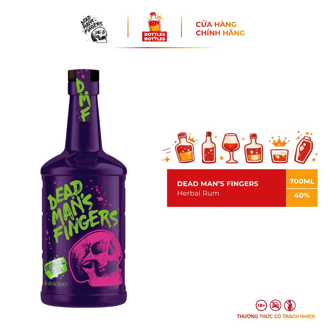Genuine - Dead Man's Fingers Herbal Rum - 700ml - 40%