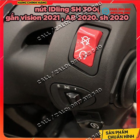 Nút IDLING STOP đỏ SH 300i gắn Vision 2021 - Vision 2022 AB 2020 - 2021 SH việt SH 2020 - 2021 và các dòng xe có IDLING STOP ( chính hãng )