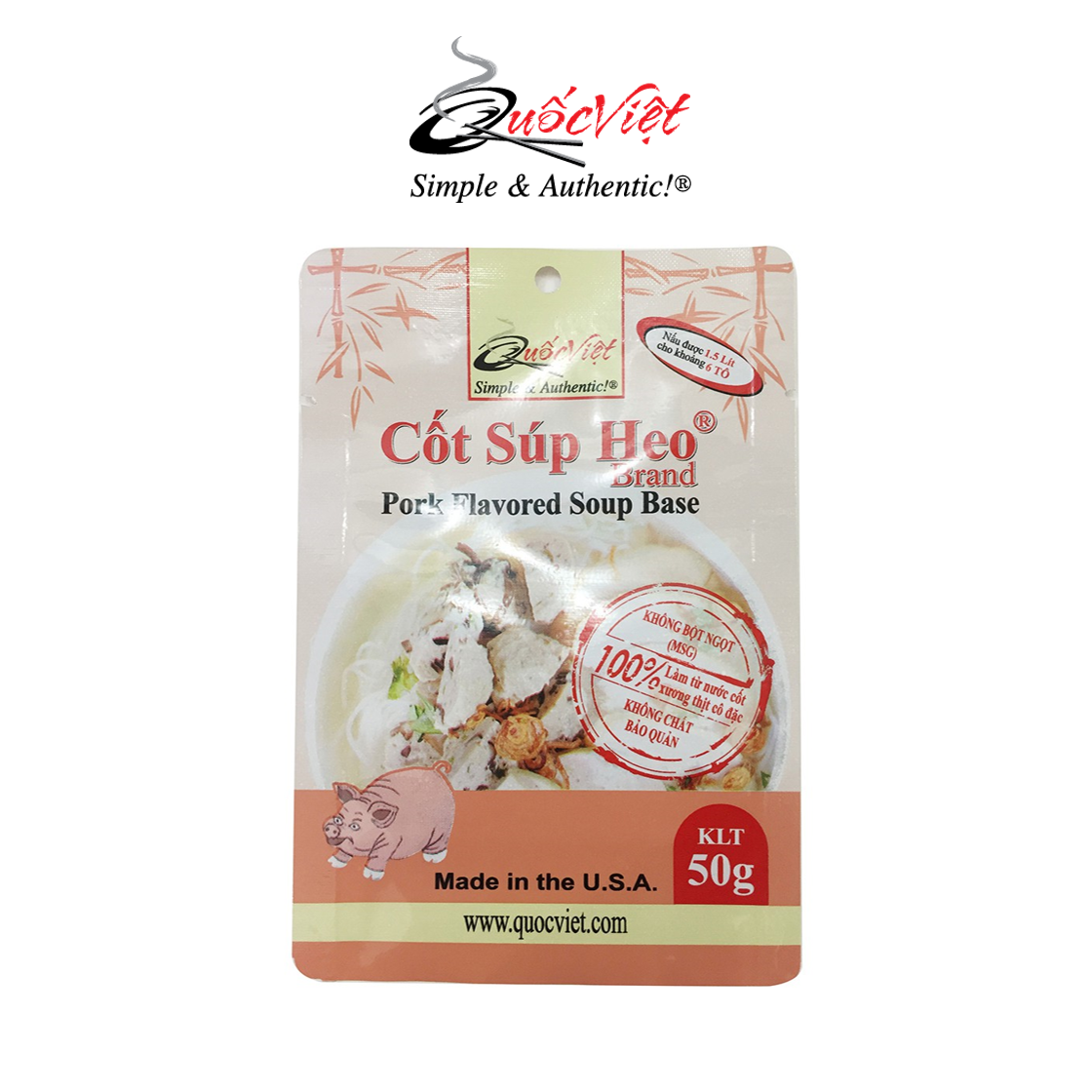Gia vị cốt súp heo quốc việt - gói 50g - vn10508