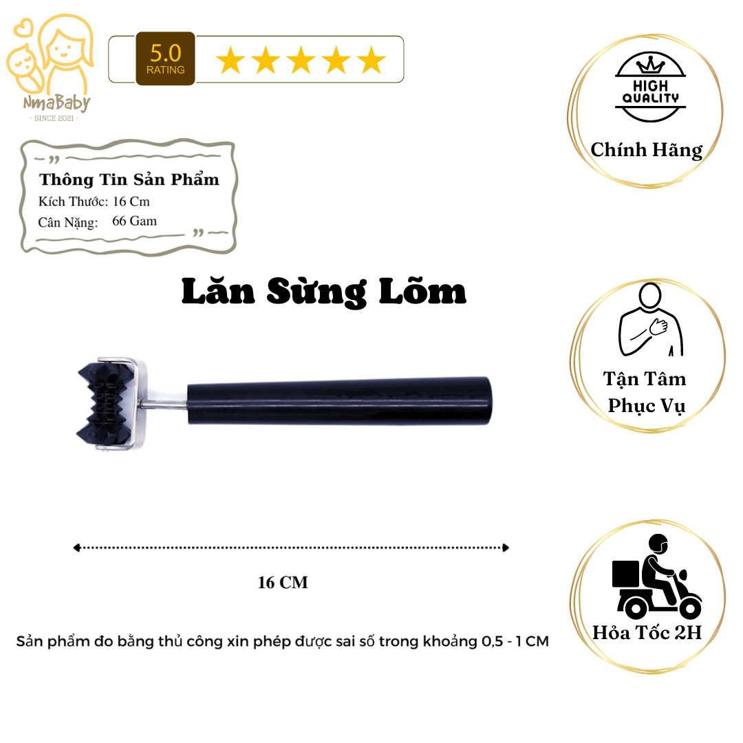 Dụng cụ diện chẩn - lăn sừng lõm - hãng vinamassage