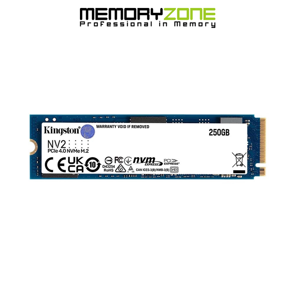 Ổ cứng ssd kingston nv2 250gb m.2 pcie gen4 x4 nvme snv2s/250g