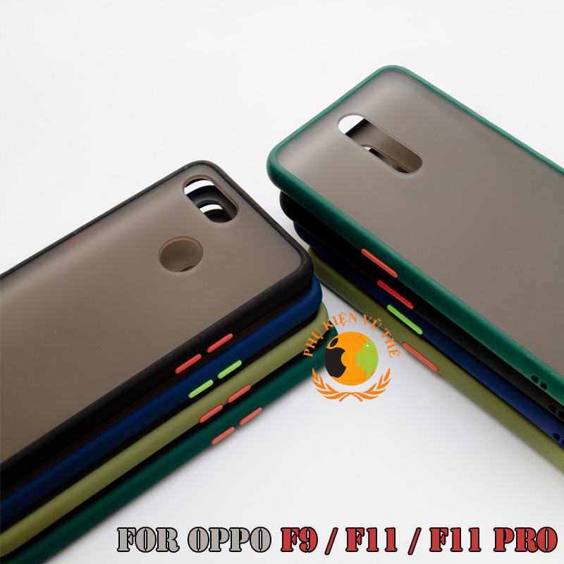 ỐP LƯNG OPPO F9 F11 F11 PRO 2019 2020 2021 NHÁM MỜ CẠNH 5 MÀU CHỐNG BẨN, CHỐNG VÂN TAY