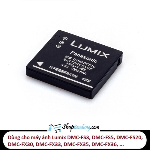 Pin Panasonic DMW-BCE10 cho máy ảnh LUMIX DMC-FS3 FS5 FS20 FX33S FX30A