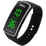 Đồng hồ Led nam dây nhựa dẻo SKMEI 11KN19 (Đen)